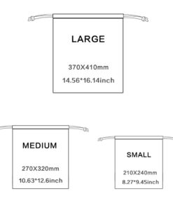 BINGONE Set of 5 Waterproof Drawstring Bag PE Plastic Folding Sport Home Travel Storage Use Medium 15 51SBwBO4XiL