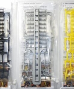 CombPal Scissor Clipper Over Comb Hair Cutting Tool - Barber Hair cutting kit - DIY Home Hair cutting Guide Comb Set (Classic Set, Yellow) 1 Count (Pack of 1) 25 51SI03bRMYL