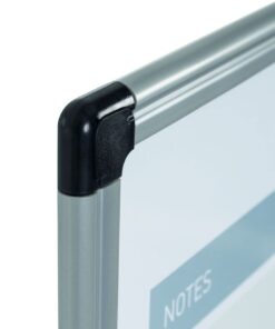 MasterVision Magnetic Dry Erase Monthly Calendar Planner Push Pin Corkboard Combo with Marker Tray, 24" x 36", Gray Plastic Frame, White, MB0707186P 24" x 36" 27 51SIICxaerL 1