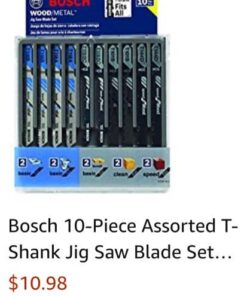 BLACK+DECKER Jig Saw, 5-Amp, 3,000 Blade Speed, 45 Degree Beveled Cuts, ¾-Inch Orbital Blade, 4 Curve Settings, Corded (BDEJS600C) 36 51SIKAjiRiL