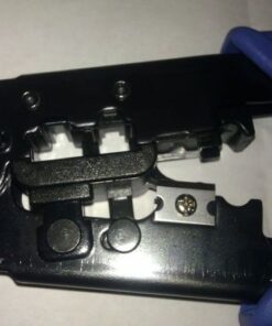 TRENDnet Crimping Tool, Crimp, Cut, And Strip Tool, For Any Ethernet or Telephone Cable, Built-In Cutter And Stripper, 8P-RJ-45 And 6P-RJ-12, RJ-11, All Steel Construction, Black, TC-CT68 40 51SN84zufML