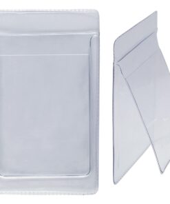 Alternative view of Heavy Duty Pocket Protector with Vertical ID Badge Holder - Clear Plastic Shirt/Lab Coat Pocket Pouch Organizer for Pens, Pencils, Small Tools, Name Tags and More by Specialist ID 1 Sold Individually