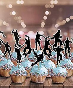 Birthday Cupcake Toppers – 48 Pieces Dance Floss Cake Decoration Party Supplies – Cupcake Toppers for Boys – Perfect for Kid’s Birthday Parties, Sleepovers, School Party, Game Night. 18 51SQgvxspEL