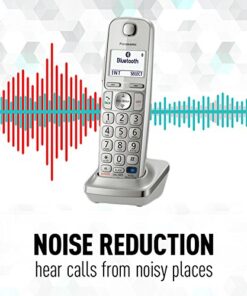 Panasonic KX-TGE274S Link2Cell Bluetooth 4 Cordless Handsets Phone with Large Keypad, Silver 18 51SSPZNyaYL