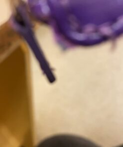 Badge Holder with Zip, Wisdompro School Supply 2-Sided Vertical PU Leather College ID Badge Holder with 1 ID Window, 4 Card Slots, 1 Side Zipper Pocket and 20 Inch Leather Neck Lanyard Strap - Purple 21 51SVSaVNwL