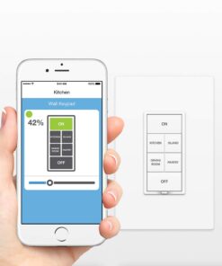 Insteon Smart Dimmer 6-Button Keypad, KeypadLinc in-Wall Controller, 2334-232 (White) - Insteon Hub Required for Voice Control with Alexa & Google Assistant White 6 Button Keypad Dimmer 11 51SW2e xJqL 2