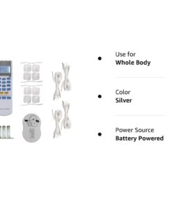 Alternative view of HealthmateForever YK15AB TENS unit EMS Muscle Stimulator 4 outputs 15 modes Handheld Electrotherapy device | Electronic Pulse Massager for Electrotherapy Pain Management Pain Relief Therapy: Chosen by Sufferers of Tennis Elbow, Carpal Tunnel Syndrome, ...