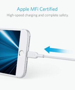 Alternative view of Anker Lightning Cable(3-Pack), Powerline II [3ft MFi Certified] Charger Cable/Sync Lightning Cord Compatible with iPhone SE 11 11 Pro 11 Pro Max Xs MAX XR X 8 7 6S 6 5, iPad and More
