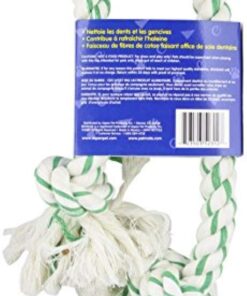 Booda Fresh N Floss 3 Knot Tug Rope Dog Toy, X-Large, Spearmint 26 51SfZQ6LlhL