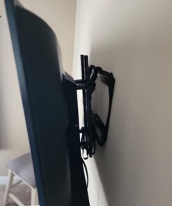 Pipishell UL Listed Tilt TV Wall Mount Bracket Low Profile for Most 23-55 Inch LED LCD OLED 4K Flat Curved TVs up to 99lbs Max VESA 400x400mm, 8° Tilting for Anti-Glaring, Fits 8-16 inch Wood Stud 28 51SjzeAYsrL