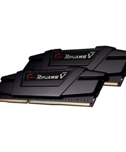 G.SKILL Ripjaws V Series (Intel XMP) DDR4 RAM 32GB (2x16GB) 3200MT/s CL16-18-18-38 1.35V Desktop Computer Memory UDIMM - Black (F4-3200C16D-32GVK) 26 51Skd18J HL