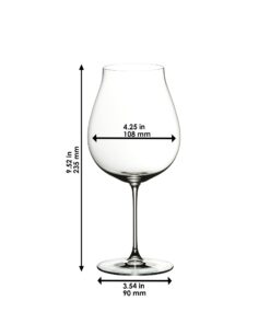 Riedel Veritas Pinot Noir Glass, 2 Count (Pack of 1), Clear New World Pinot Noir 11 51SoSCNBHdL