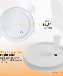 FastRack Fermentation Bucket Home Brewing Wine Fermenter 6.5 Gallon Fermenting Bucket with Lid 100% Food Grade-BPA Free Fermenting Bucket for Your Beer, Wine, Mead 21 51SwLHwnCL 1