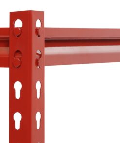 Muscle Rack UR184872-R 5-Shelf Steel Shelving Unit, 48" Width x 72" Height x 18" Length, Red 72" Height x 60" Width x 24" Depth 26 51T7ONOn9SL