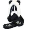 Panda Animal Hood Faux Fur Hat with Warm Scarf Mittens Ears and Paws by HatButik. 9 51T98bdGu2L