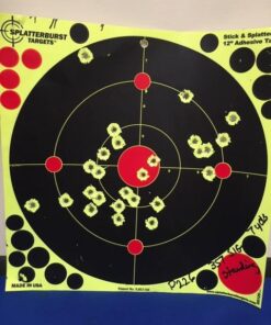 Splatterburst Targets -12 inch Stick & Splatter Self Adhesive Shooting Targets - Gun - Rifle - Pistol - Airsoft - BB Gun - Pellet Gun - Air Rifle - Made in USA 50 pack 24 51TFsWB03VL 1