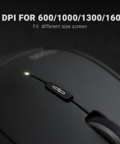 Alternative view of Rapoo Multi-Device Wireless Mouse, Bluetooth 5.0/3.0 + 2.4GHz Wireless Optical Mouse with USB Nano Receiver, Ergonomic Silent Clicking Cordless Computer Mice for PC, Tablet, Laptop BLACK