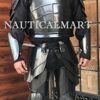 NauticalMart Medieval Black Knight Armor Breastplate, Pauldrons, Arm Guard, Greaves Wearable Halloween Costume 7 51TGVL64ML
