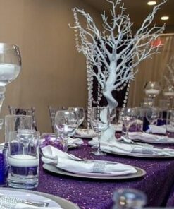 KUPOO Magnificent 16 Feet Crystal Acrylic Gems Bead Strands, Manzanita Crystals, Tree Garlands, Christmas Decoration 28 51TJqcSoiL