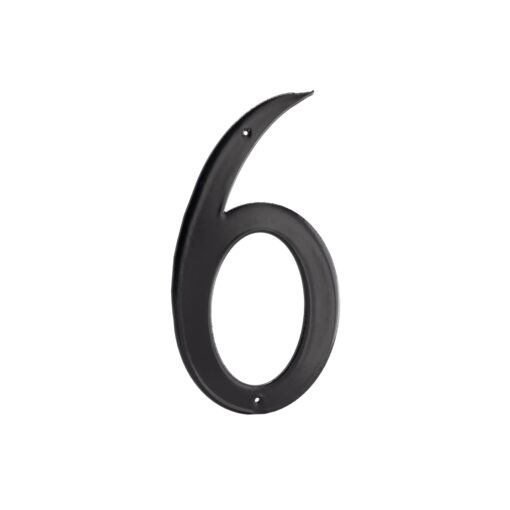 Montague Metal Products Standard Font Individual House Number, 6, 10-Inch