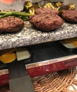 Swissmar KF-77081 Stelvio 8-Person Raclette Party Grill with Granite Stone Grill Top, Brushed Stainless Steel 43 51TNwa9K2aL