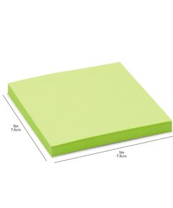 Amazon Basics Square Sticky Notes, 3 x 3-Inch, Assorted Colors, 12-Pack 12 pack 12 51TO1DbI7jL