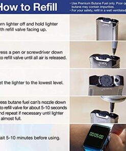 Scorch Torch Triple Jet Flame Butane Cigarette Torch Lighter with Cigar Punch Attachment Black 19 51TO9wYO2HL