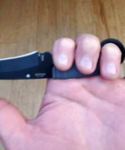 Master USA MU-1119GC Tactical Neck Knife, Black Blade, Cord-Wrapped Steel Handle, 6.75-Inch Overall, Grey Camo 49 51TUimXodoL