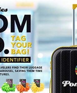 Pomchies POM-ID: Tropic Pink (08106) Luggage/Baggage Identification Tags (2-Pack) for Travel Bag Suitcase, Briefcase Quickly Spot Luggage Suitcase 14 51TYkiNiKOL