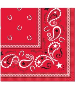 Western Bandana Beverage Napkins (Pack of 3)