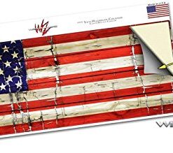 WraptorSkinz Patriotic Skin Wrap for Yeti Rambler Colster and RTIC Can (Cooler NOT Included) by Red, White Blue Distressed 7 51TlViHhlVL