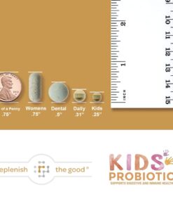 Replenish the Good Kids Vegan Probiotics | Antibiotic Recovery | Helps Support Kids' Immune & Digestive System | 15x More Effective Than Gummies | Sugar-Free, Easy to Swallow | 60 Tiny Pearls 15 51Tn8ZPfq8L