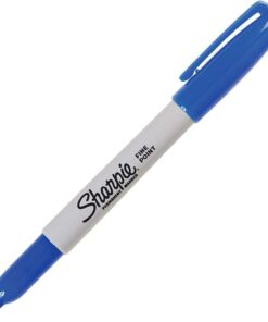 Sharpie 30003 Permanent Markers, 2 Packs of 12 Markers Each for a Total of 24 Markers, Blue; Alcohol-based Ink is Quick-drying and Nontoxic; Durable Ink is Fade-resistant and Water-resistant 11 51TpLEzVcUL