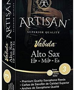 Artisan Alto Saxophone Reeds. E flat. Premium Quality. Strength 3, Box of 10. Durable, Long Lasting, made w/Best Grade Cane for a Full Sound. 11 51TxTwLecTL