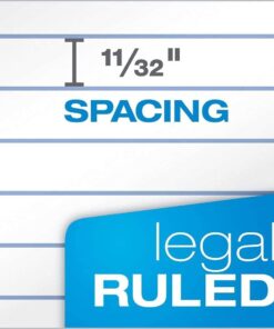 TOPS 8.5 x 11 Legal Pads, 12 Pack, The Legal Pad Brand, Wide Ruled, White Paper, 50 Sheets Per Writing Pad, Made in the USA (7533) 16 51Txg9AJVL