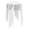 Yaheetech Plastic Bar Stools Flexible Seating Backless Barstools Dining Chairs Stack Nesting Stools, 17.3inches Height White Pack of 5 43 51TzvVEqo6L