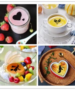 38 Coffee Decorating Stencils, Magnoloran Coffee Art Stencils Barista Template for All Kinds of Mousse, Cup Cake, Birthday Cake, Coffee + 1 Piece Coffee Latte Art Pen 38 Coffee Stencils+ 1 Coffee Latte Art Pen 21 51U B3jbfL