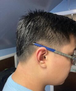 CombPal Scissor Clipper Over Comb Hair Cutting Tool - Barber Hair cutting kit - DIY Home Hair cutting Guide Comb Set (Classic Set, Yellow) 1 Count (Pack of 1) 28 51U1iCU GbL