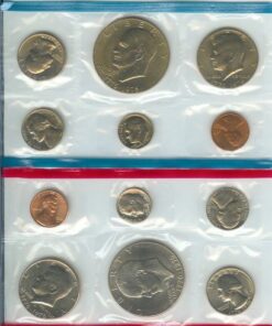 1976 P & D Bicentennial Mint Set in Original U.S. Govt Packaging 12-Coins