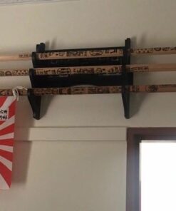 Eforlife Sword Holder Wall Mount Samurai Sword Display Stand Sword Bracket Hanger for Katana Wakizashi and Standard Swords 龍-Dragon 4-Tier 23 51U5RswgELL