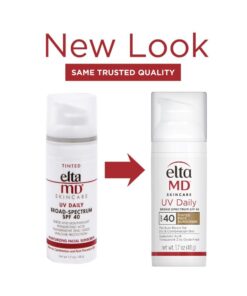 EltaMD UV Daily Tinted Sunscreen with Zinc Oxide, SPF 40 Face Sunscreen Moisturizer, Helps Hydrate Skin and Decrease Wrinkles, Lightweight Face Sunscreen, Absorbs Into Skin Quickly, 1.7 oz Pump 26 51U5ut5mBuL