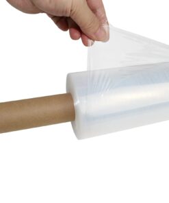 BOMEI PACK Stretch Film Wrap - Industrial Clear Plastic Stretch Wrap 1000 Feet 80 Gauge 4 Packs with Handle, Pallet Wrap for Packing, Moving Supplies, Packing Wrap Plastic Roll 15 Inches 12 51U7zbEdYxL