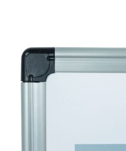 MasterVision Magnetic Dry Erase Monthly Calendar Planner Push Pin Corkboard Combo with Marker Tray, 24" x 36", Gray Plastic Frame, White, MB0707186P 24" x 36" 28 51UCEBuweTL 1