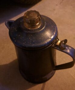 GSI Outdoors Percolator Coffee Pot | Enamelware Campfire Coffee Boiler Kettle for Outdoor Camping Cookware, Cabin, RV, Kitchen, Hunting & Backpacking Blue 8 cup 33 51UClXPz8L