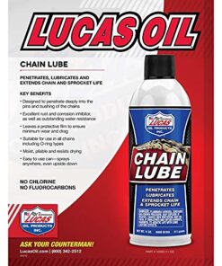 Lucas Oil 10393 Chain Lube Aerosol - 11 Ounce 11 oz 8 51UGL1P3DFS