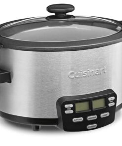 Alternative view of Cuisinart MSC-400 3-In-1 Cook Central 4-Quart Multi-Cooker: Slow Cooker, Brown/Saute, Steamer, Silver