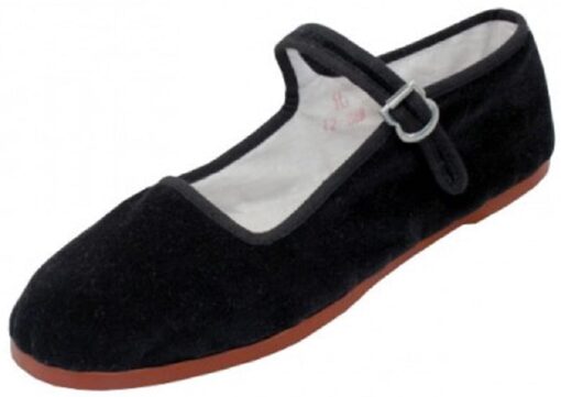 Shoes 18 Womens Cotton China Doll Mary Jane Shoes Ballerina Ballet Flats Shoes 5 118 Black Micro Suede