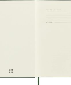 Moleskine Classic Notebook, Hard Cover, Large (5" x 8.25") Plain/Blank, Myrtle Green, 240 Pages 11 51UKQADy7yL