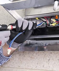 3M Electrical Markets Division unisex adult 3M COMFORT GRIP GLOVE CGL GU GENERAL USE SIZE L FOAMED NITRILE PALM PROVIDES EXCELLENT GRIP EVEN, Grey, Large Pack of 2 US 12 51ULkAJ4UEL