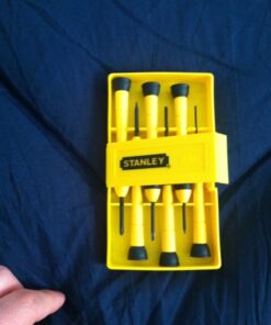 STANLEY Screwdriver Set, Precision, 6-Piece (66-052) , Yellow 49 51UM6R5ToL
